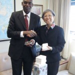 Haiyan with a representative of Togo - September 2012o -